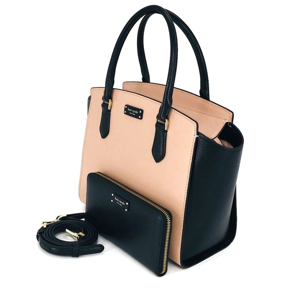 2PCS Kate Spade Jeanne Medium Satchel Wallet Set - Picture 2 of 8